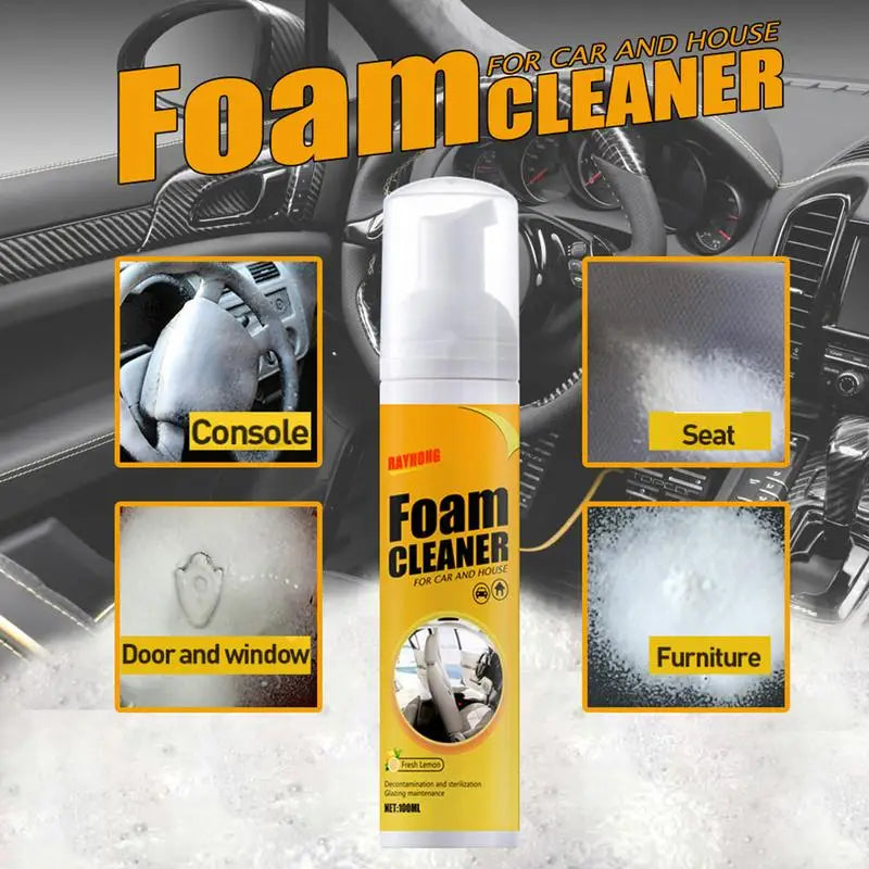 Master Multi-Purpose Foam Cleaner Spray - Ultimate Magic for Car Interiors, Seats & Leather - Available in 30/100/150ml