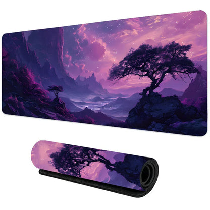 Night Moonlight Large Non-Slip Gaming Mouse Pad - Perfect for Esports & Office Use!