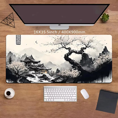 Sakura Landscape XXL Gaming Mouse Pad - Perfect Desk Mat for Gamers & Office Use (1000x500x3mm)