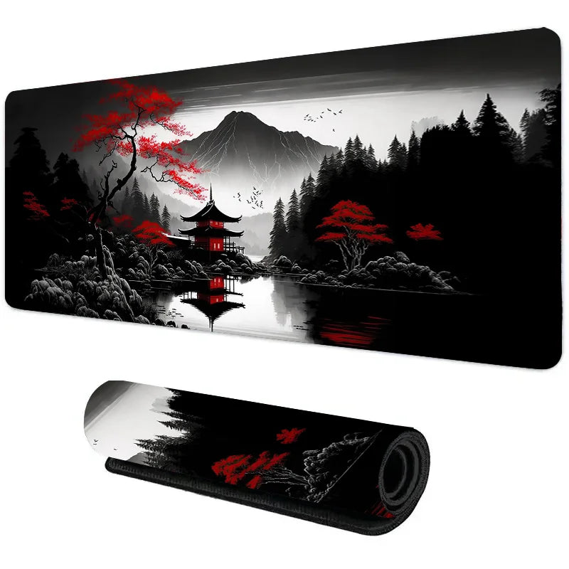 Night Moonlight Large Non-Slip Gaming Mouse Pad - Perfect for Esports & Office Use!