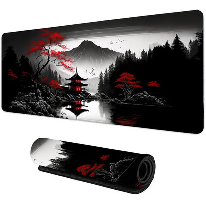 Night Moonlight Large Non-Slip Gaming Mouse Pad - Perfect for Esports & Office Use!