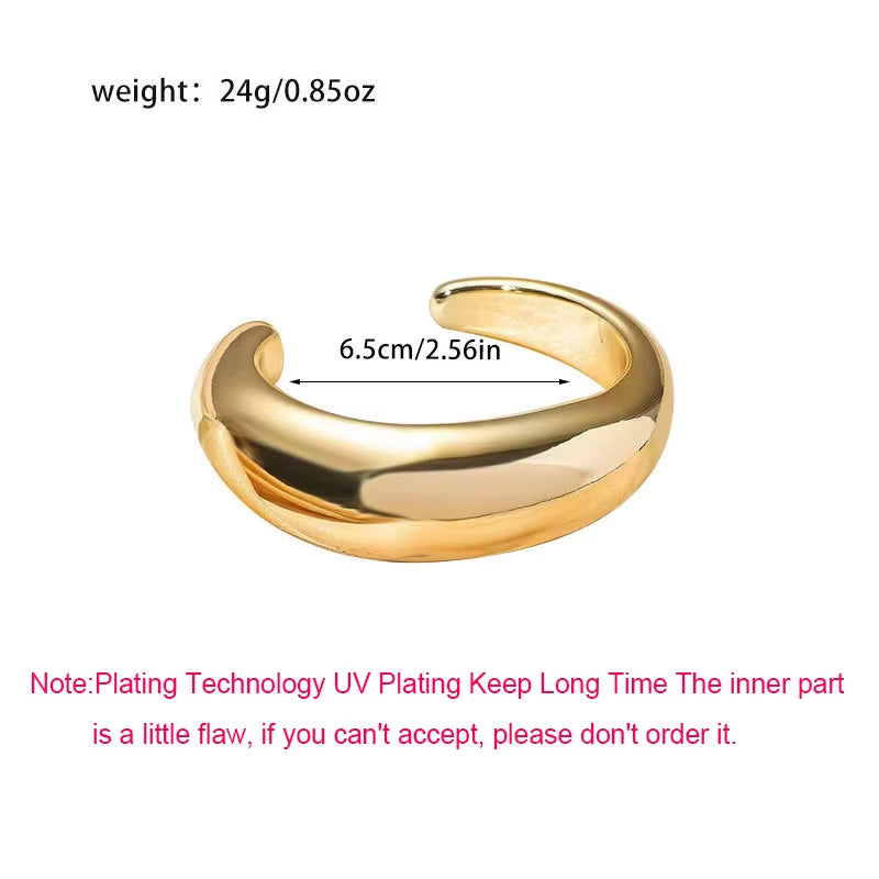 Fashion Exaggerated Irregular Bracelets for Women Simple Hip Hop Rock Personality Plastic Cuff Bangle Trendy Jewelry