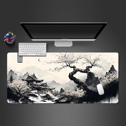 Sakura Landscape XXL Gaming Mouse Pad - Perfect Desk Mat for Gamers & Office Use (1000x500x3mm)