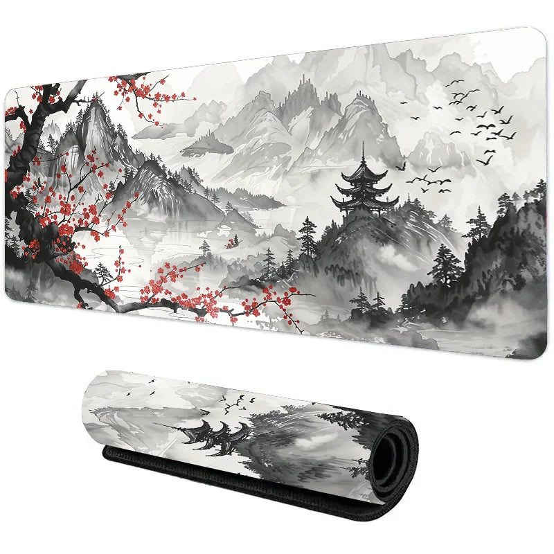 Night Moonlight Large Non-Slip Gaming Mouse Pad - Perfect for Esports & Office Use!