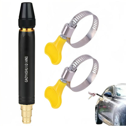 Home-Use High-Pressure Car Wash Gun—Featuring an Adjustable Nozzle, a Booster Nozzle, and a Hose, This Is an Essential Tool for Watering Plants and Vegetables and Cleaning the Yard. It Is Easy to Install and Durable.