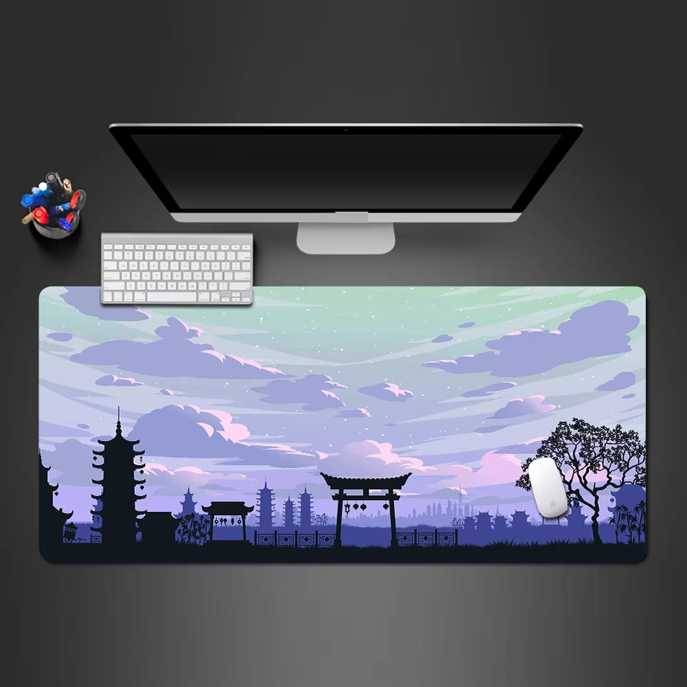 Sakura Landscape XXL Gaming Mouse Pad - Perfect Desk Mat for Gamers & Office Use (1000x500x3mm)