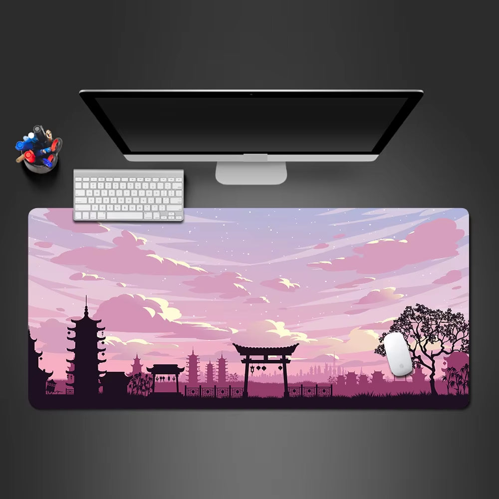 Sakura Landscape XXL Gaming Mouse Pad - Perfect Desk Mat for Gamers & Office Use (1000x500x3mm)