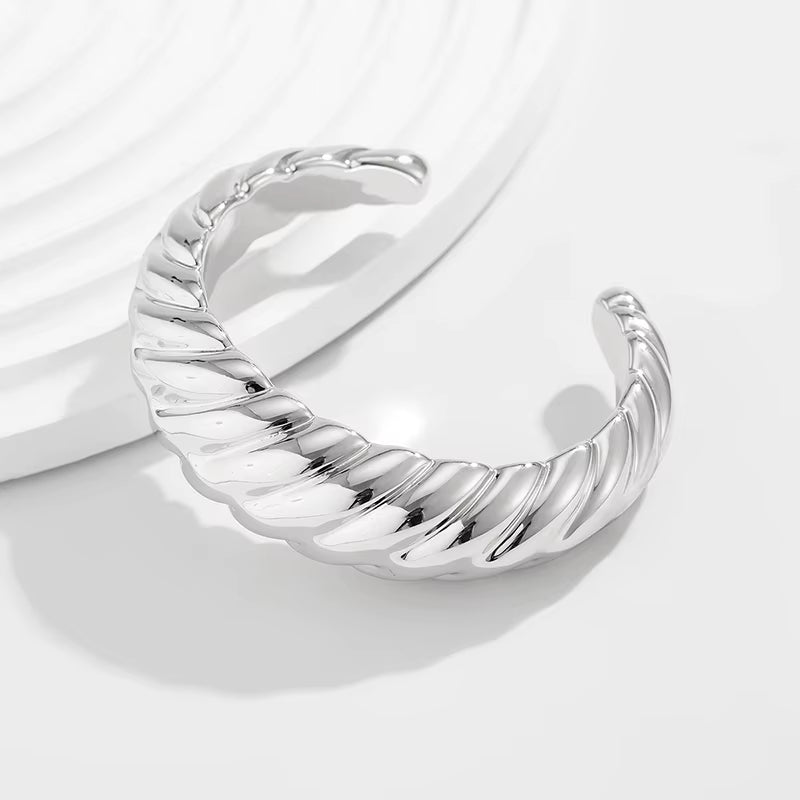 Fashion Exaggerated Irregular Bracelets for Women Simple Hip Hop Rock Personality Plastic Cuff Bangle Trendy Jewelry