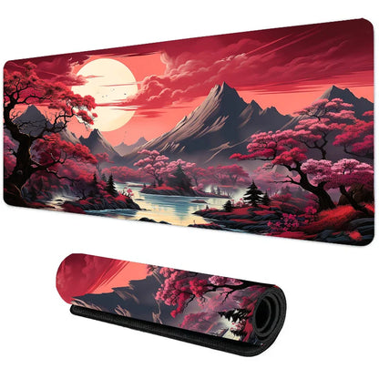 Night Moonlight Large Non-Slip Gaming Mouse Pad - Perfect for Esports & Office Use!