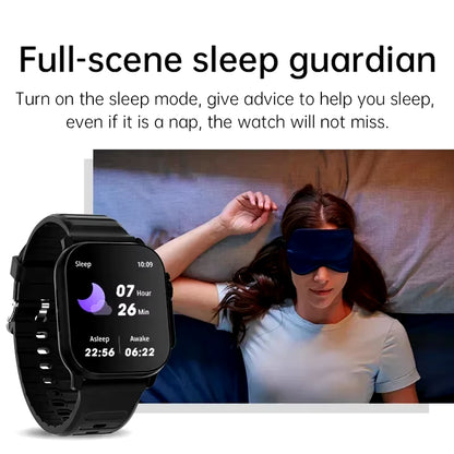 Bluetooth Smartwatch with Heart Rate Monitor and Message Alerts for Android and iOS - Suitable for Men and Women