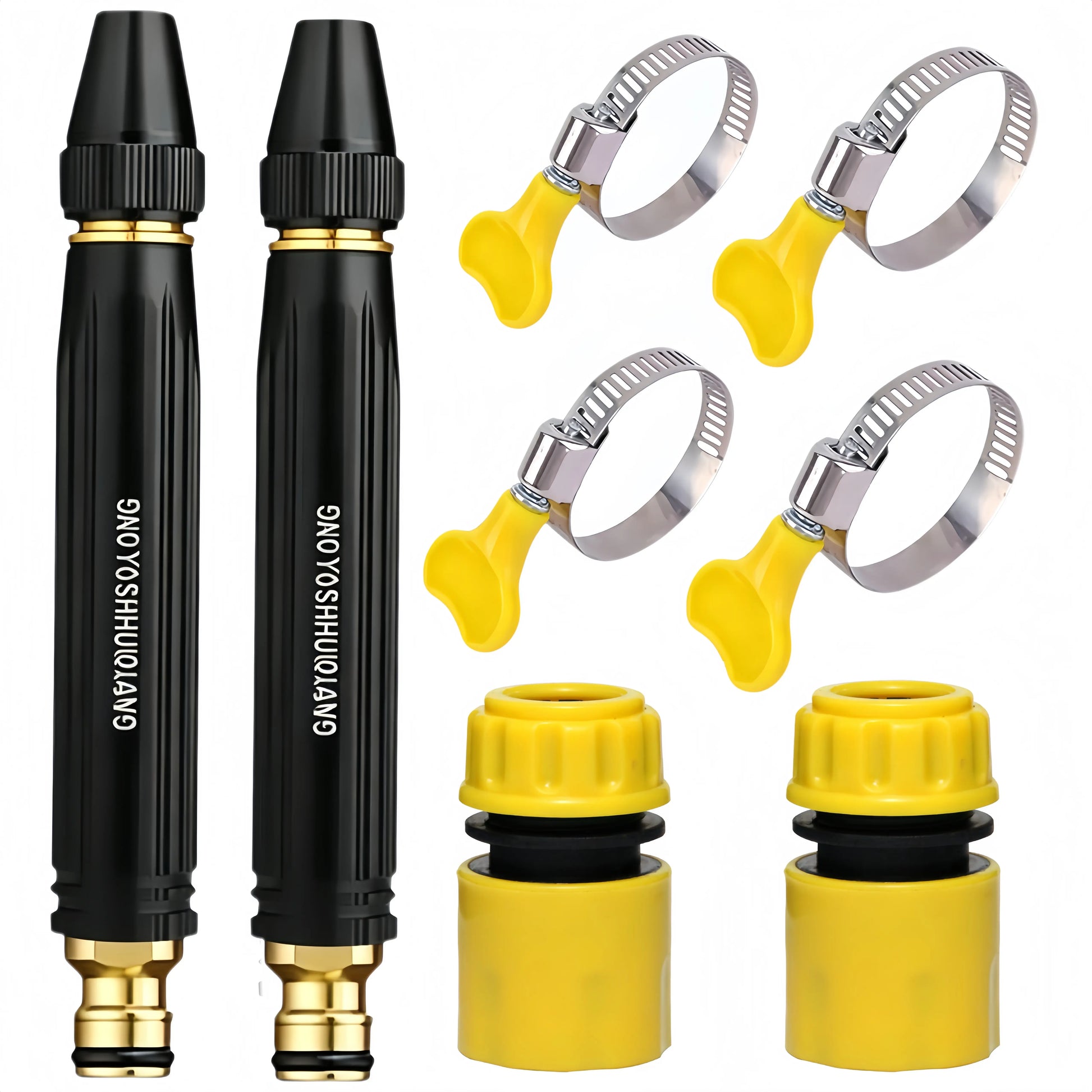 Home-Use High-Pressure Car Wash Gun—Featuring an Adjustable Nozzle, a Booster Nozzle, and a Hose, This Is an Essential Tool for Watering Plants and Vegetables and Cleaning the Yard. It Is Easy to Install and Durable.