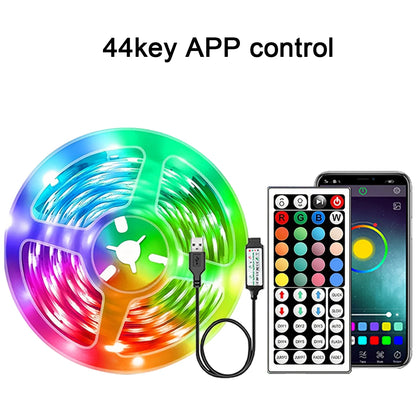 RGB Led Strip Lights 5M 10M 20M 30M Led Room Light with APP Control Flexible Ribbon Luces Led Tape for Room Bedroom Decoration