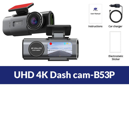 Capture Every Moment with Our 4K UHD Dash Cam: Night Vision, Built-In Wi-Fi, and GPS for 24/7 Protection