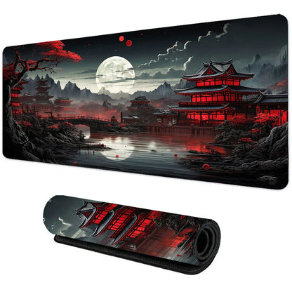 Night Moonlight Large Non-Slip Gaming Mouse Pad - Perfect for Esports & Office Use!