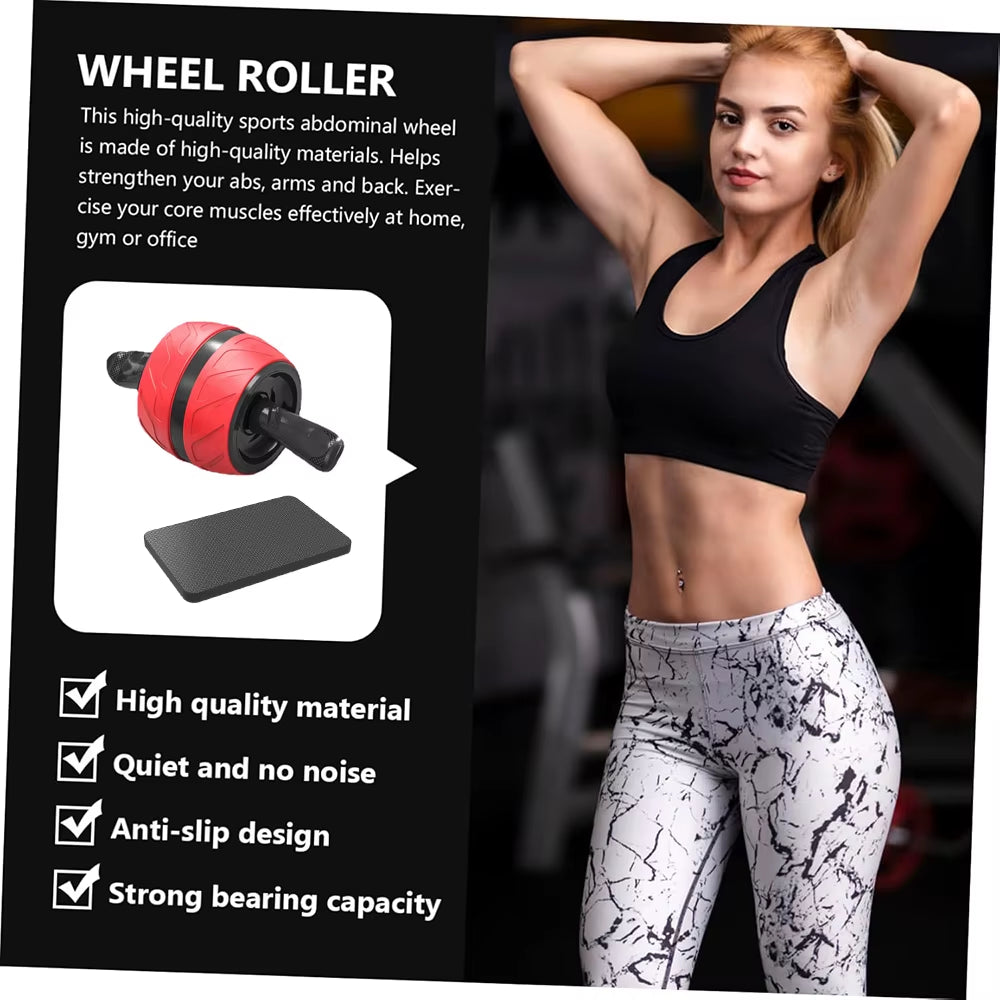 The "Rollin' to a Six-Pack" Belly Buster Wheel with Knee Cushion for Home Gym Shenanigans!