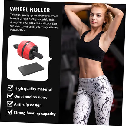 The "Rollin' to a Six-Pack" Belly Buster Wheel with Knee Cushion for Home Gym Shenanigans!