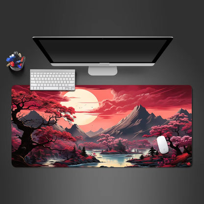 Sakura Landscape XXL Gaming Mouse Pad - Perfect Desk Mat for Gamers & Office Use (1000x500x3mm)