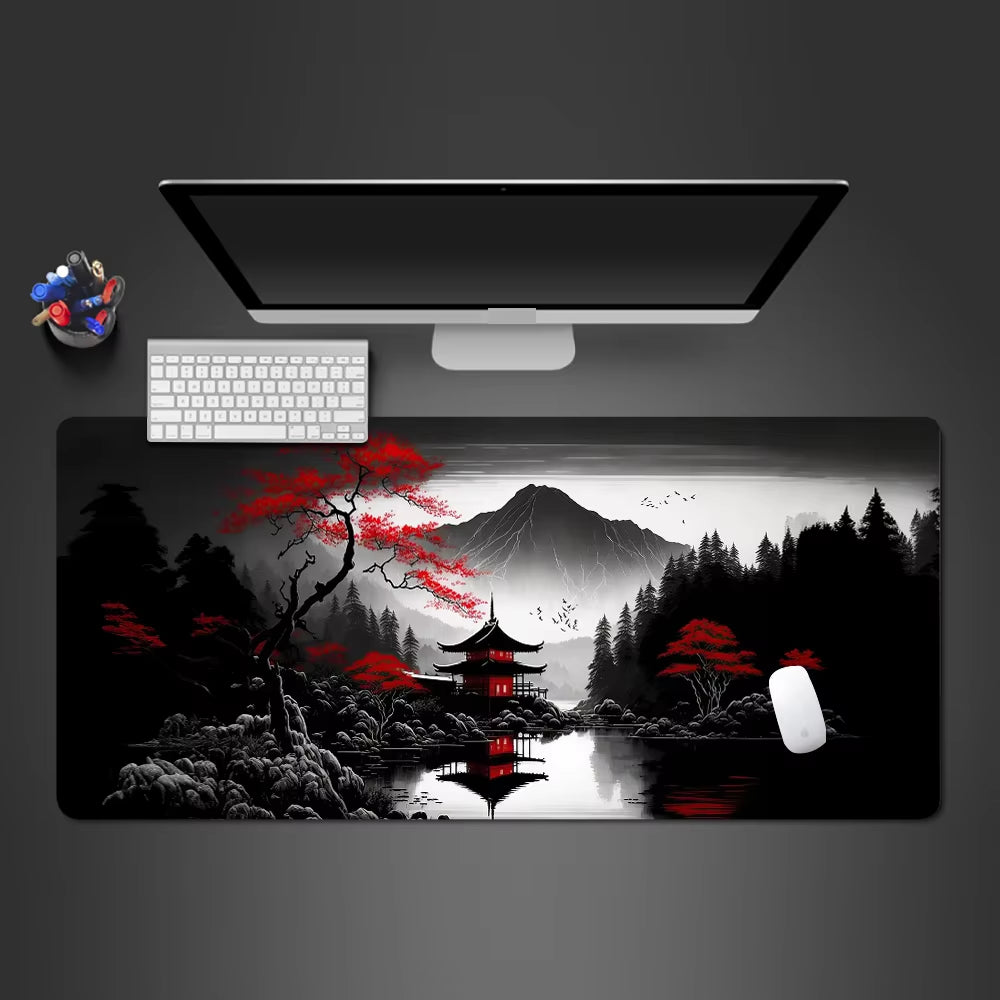 Sakura Landscape XXL Gaming Mouse Pad - Perfect Desk Mat for Gamers & Office Use (1000x500x3mm)