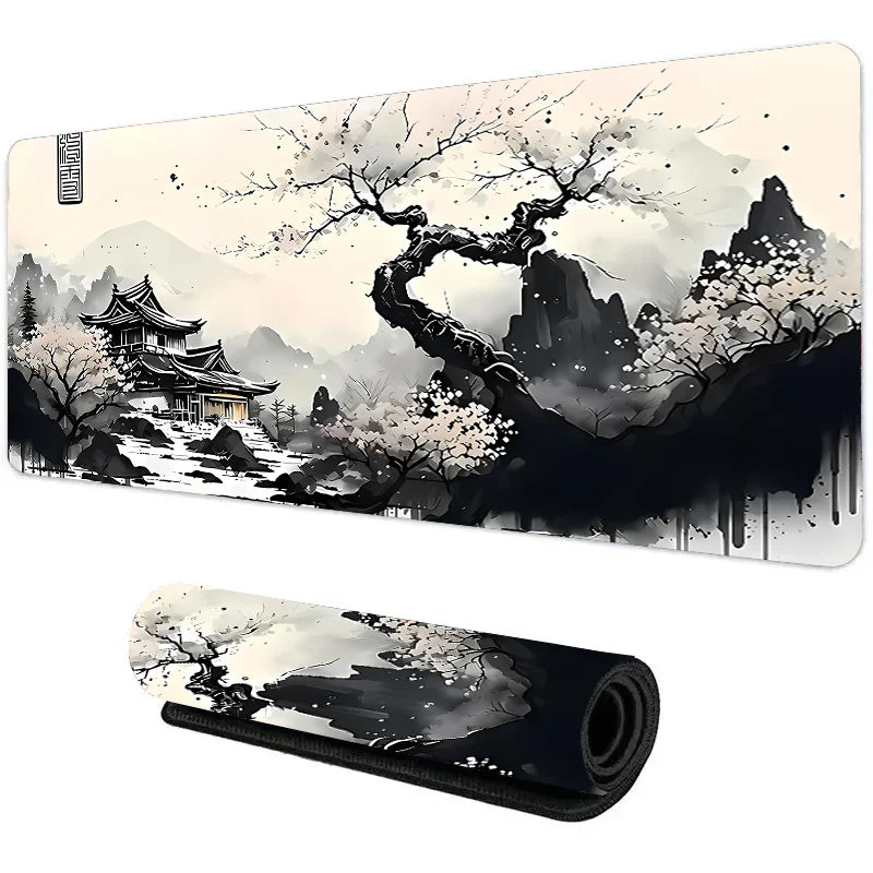Night Moonlight Large Non-Slip Gaming Mouse Pad - Perfect for Esports & Office Use!