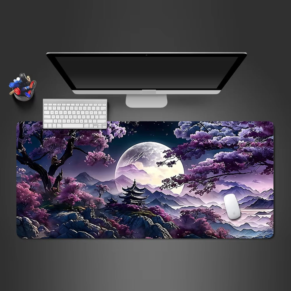 Sakura Landscape XXL Gaming Mouse Pad - Perfect Desk Mat for Gamers & Office Use (1000x500x3mm)