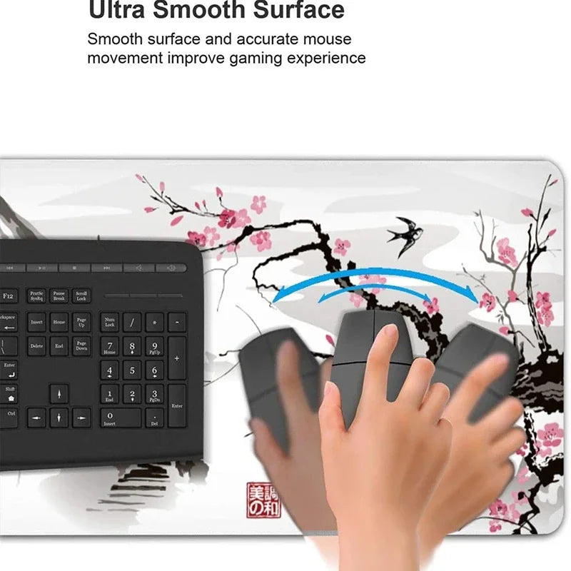 Night Moonlight Large Non-Slip Gaming Mouse Pad - Perfect for Esports & Office Use!