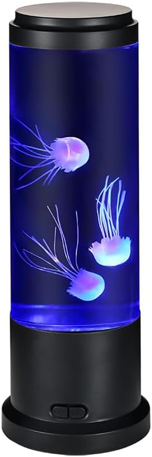 Color Changing Jellyfish Lamp - 11 Inch Aquatic Mood Light with Noiseless Pump, USB Powered Home Decor for Kids and Adults